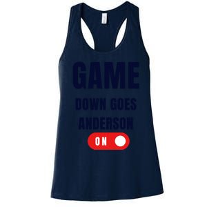 Down Goes Anderson Women's Racerback Tank