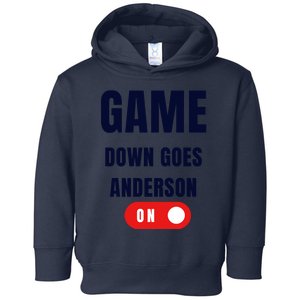 Down Goes Anderson Toddler Hoodie