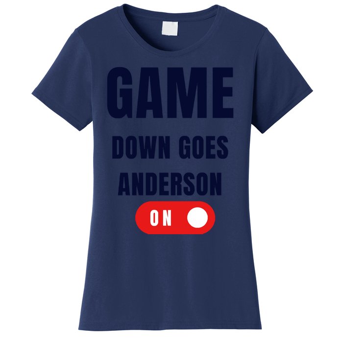 Down Goes Anderson Women's T-Shirt