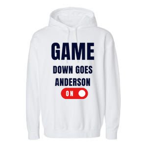 Down Goes Anderson Garment-Dyed Fleece Hoodie