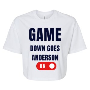 Down Goes Anderson Bella+Canvas Jersey Crop Tee