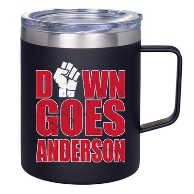 DOWN GOES ANDERSON FUNNY BASEBALL 12oz Stainless Steel Coffee Mug
