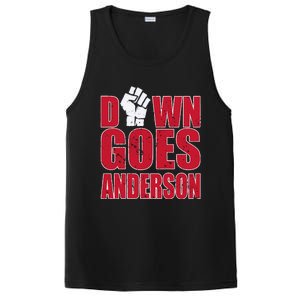 DOWN GOES ANDERSON FUNNY BASEBALL PosiCharge Competitor Tank