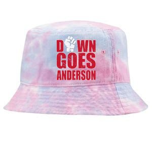 DOWN GOES ANDERSON FUNNY BASEBALL Tie-Dyed Bucket Hat