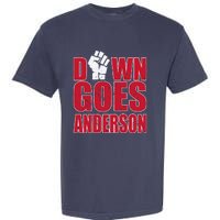 DOWN GOES ANDERSON FUNNY BASEBALL Garment-Dyed Heavyweight T-Shirt