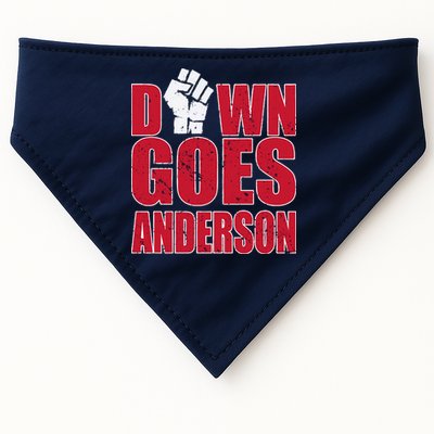 DOWN GOES ANDERSON FUNNY BASEBALL USA-Made Doggie Bandana