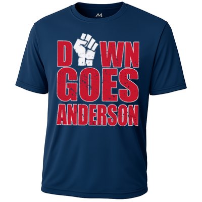 DOWN GOES ANDERSON FUNNY BASEBALL Performance Shirt