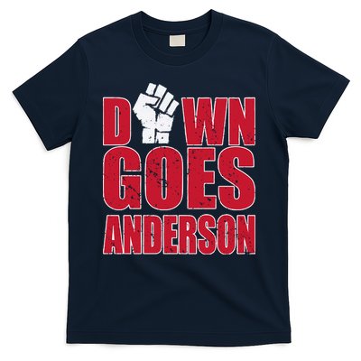 DOWN GOES ANDERSON FUNNY BASEBALL T-Shirt