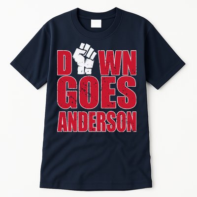 DOWN GOES ANDERSON FUNNY BASEBALL Tall T-Shirt