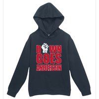 DOWN GOES ANDERSON FUNNY BASEBALL Urban Pullover Hoodie