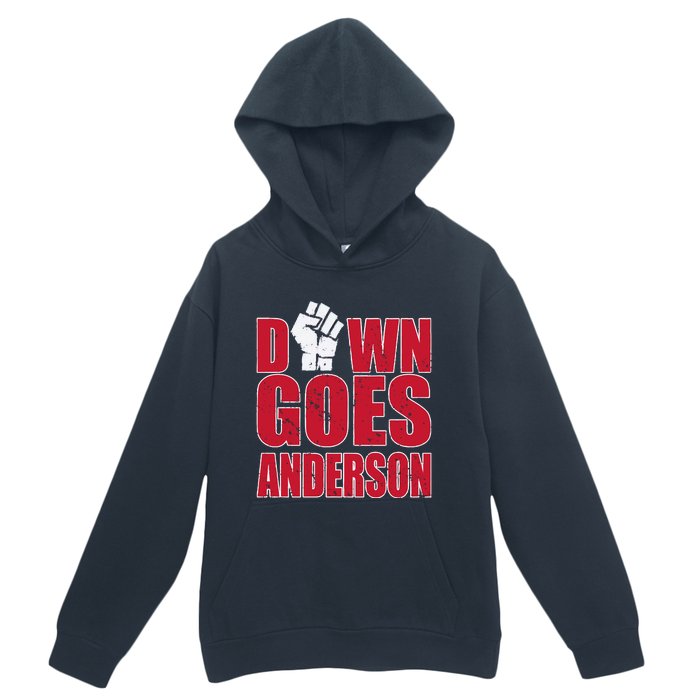 DOWN GOES ANDERSON FUNNY BASEBALL Urban Pullover Hoodie