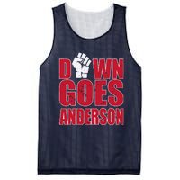 DOWN GOES ANDERSON FUNNY BASEBALL Mesh Reversible Basketball Jersey Tank