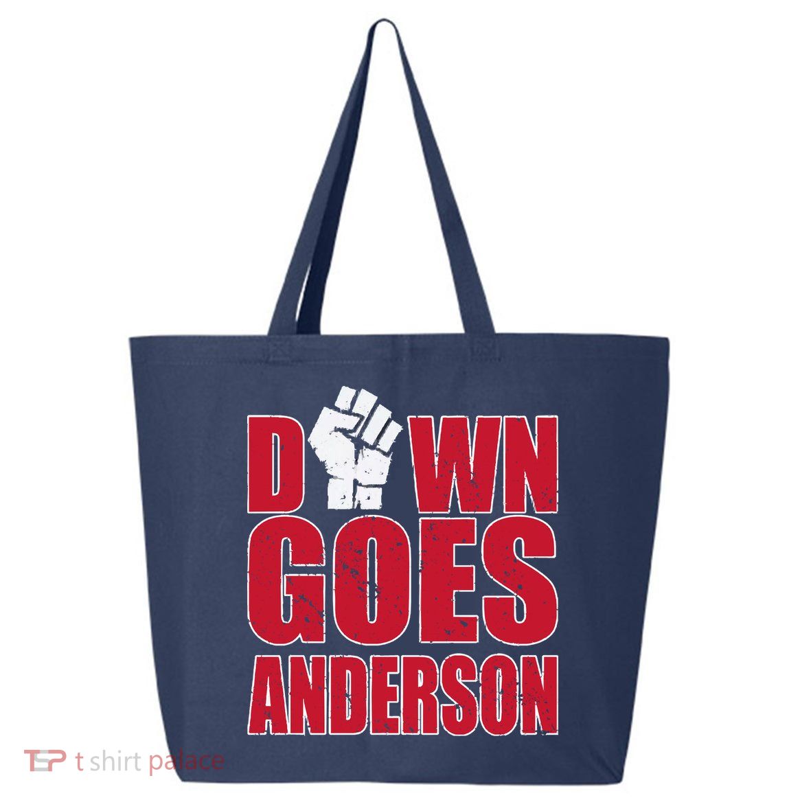 DOWN GOES ANDERSON FUNNY BASEBALL 25L Jumbo Tote