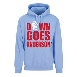 DOWN GOES ANDERSON FUNNY BASEBALL Unisex Surf Hoodie