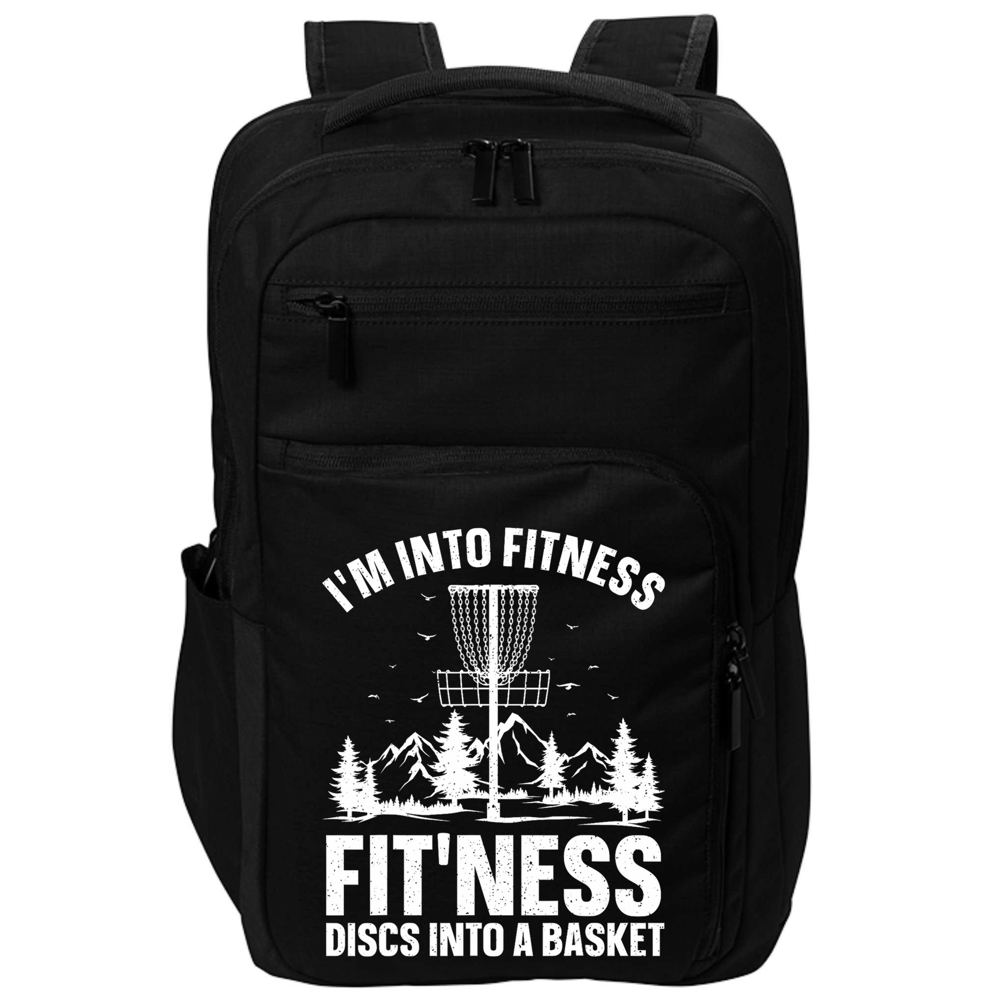 Disc Golf Art Disc Golfer Player Disc Golf Impact Tech Backpack