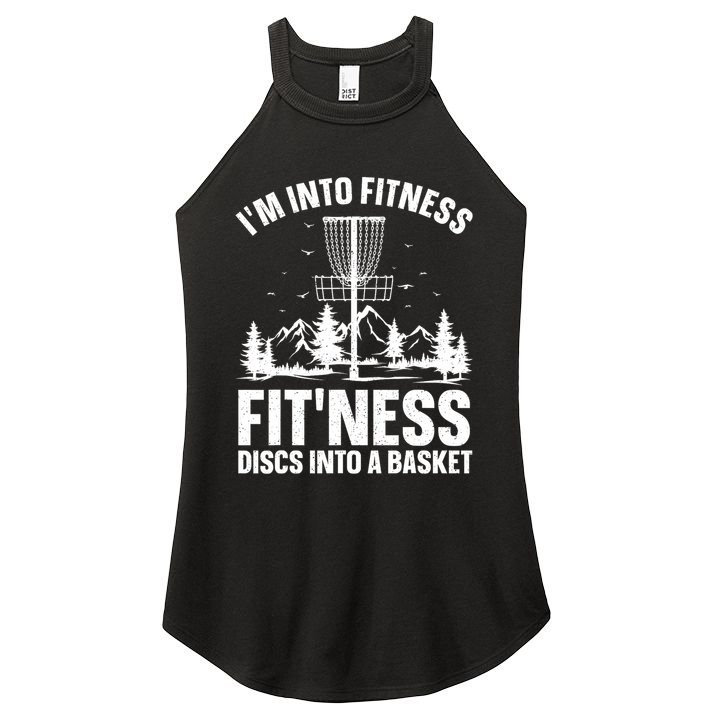 Disc Golf Art Disc Golfer Player Disc Golf Women's Perfect Tri Rocker Tank