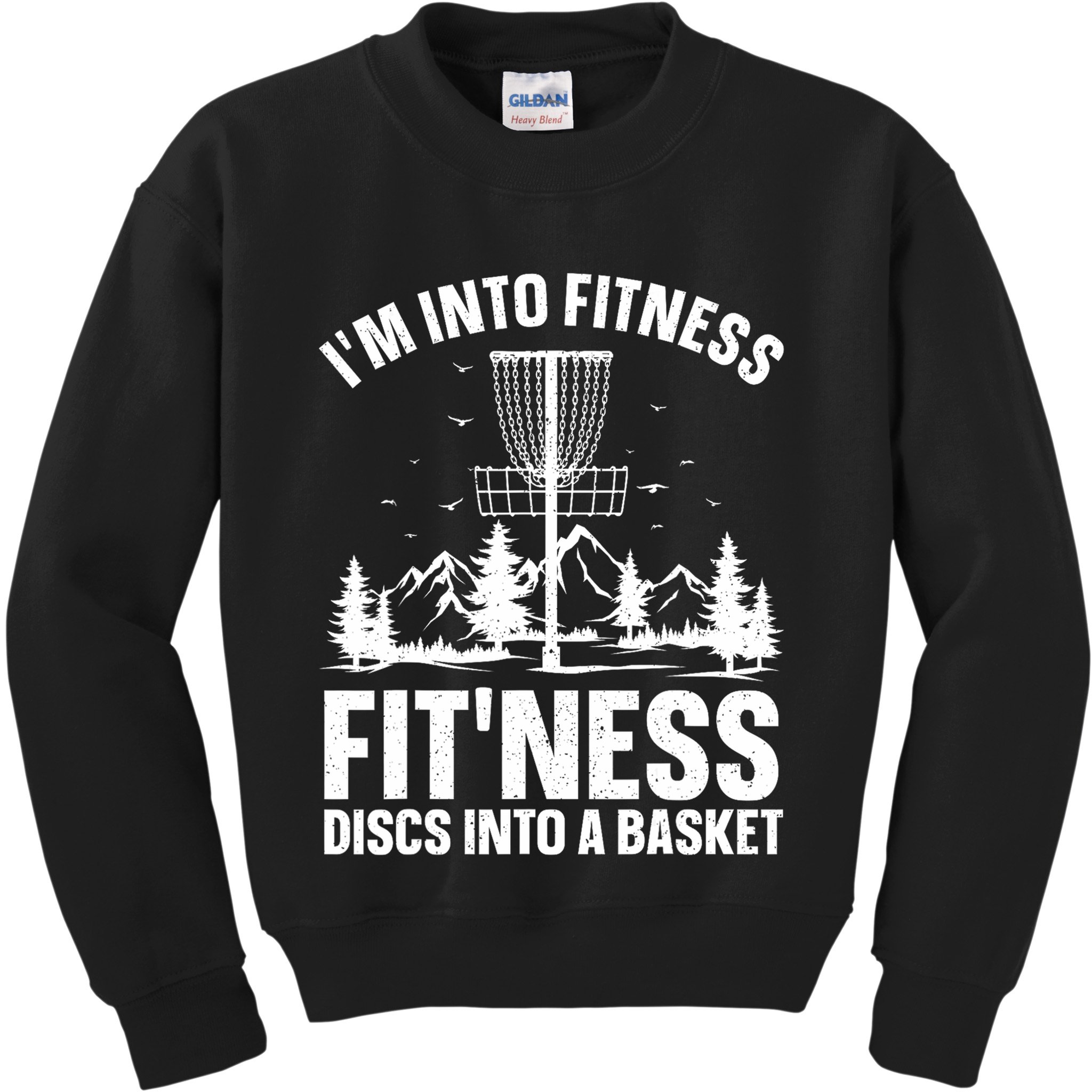 Disc Golf Art Disc Golfer Player Disc Golf Kids Sweatshirt