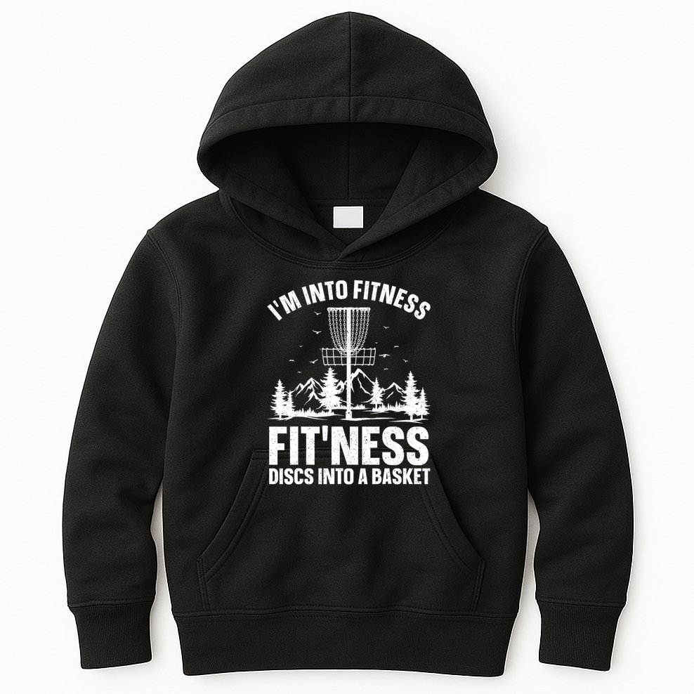 Disc Golf Art Disc Golfer Player Disc Golf Kids Hoodie