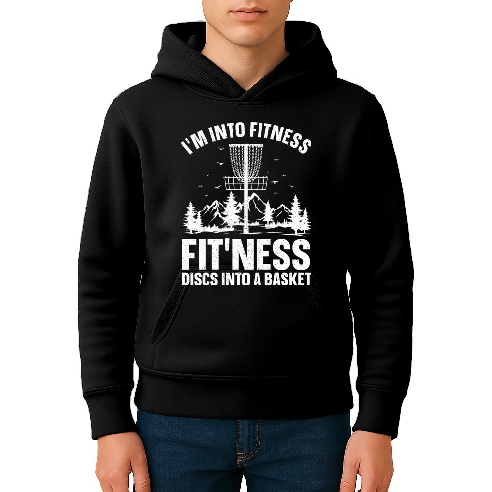 Disc Golf Art Disc Golfer Player Disc Golf Kids Hoodie