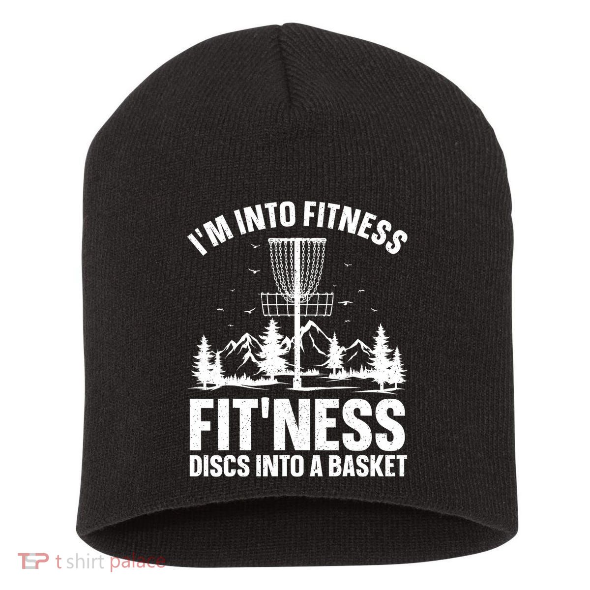Disc Golf Art Disc Golfer Player Disc Golf Short Acrylic Beanie