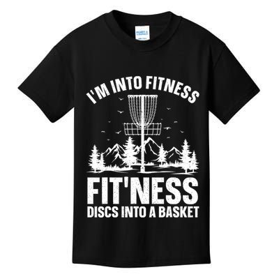 Disc Golf Art Disc Golfer Player Disc Golf Kids T-Shirt