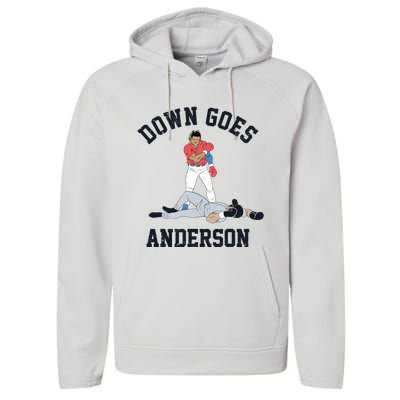 Down Goes Anderson Performance Fleece Hoodie