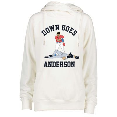 Down Goes Anderson Womens Funnel Neck Pullover Hood