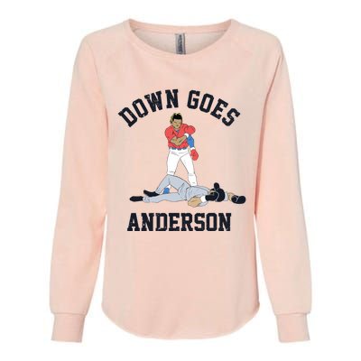 Down Goes Anderson Womens California Wash Sweatshirt