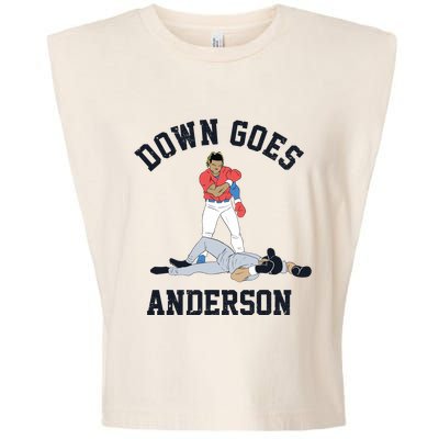 Down Goes Anderson Garment-Dyed Women's Muscle Tee