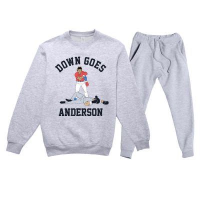 Down Goes Anderson Premium Crewneck Sweatsuit Set