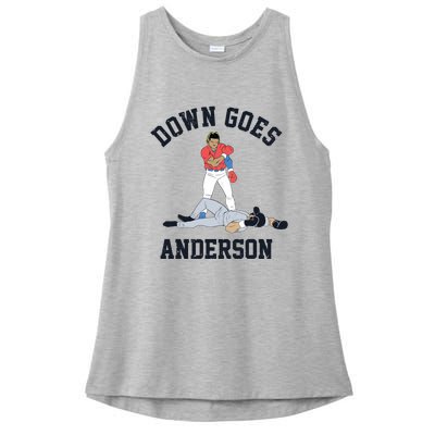 Down Goes Anderson Ladies PosiCharge Tri-Blend Wicking Tank