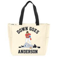 Down Goes Anderson Zip Tote Bag