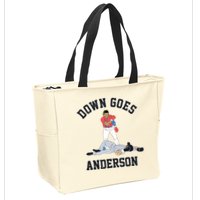 Down Goes Anderson Zip Tote Bag