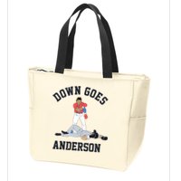Down Goes Anderson Zip Tote Bag