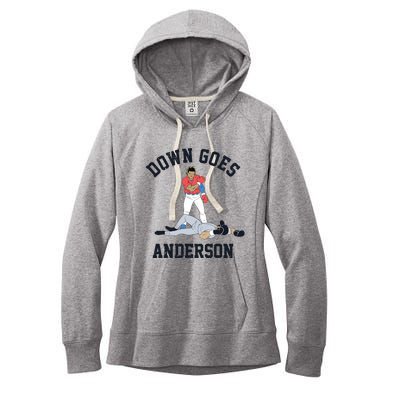 Down Goes Anderson Women's Fleece Hoodie