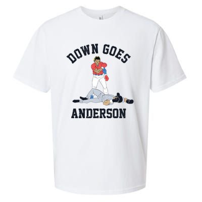 Down Goes Anderson Sueded Cloud Jersey T-Shirt