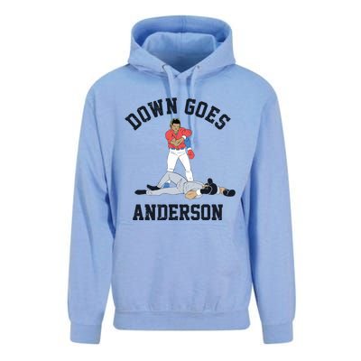 Down Goes Anderson Unisex Surf Hoodie