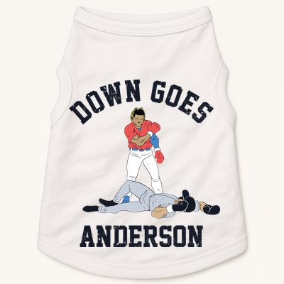 Down Goes Anderson Doggie Tank