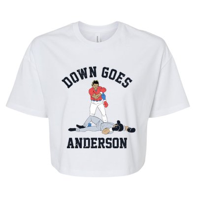 Down Goes Anderson Bella+Canvas Jersey Crop Tee