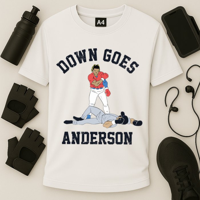 Down Goes Anderson Cooling Performance Crew T-Shirt
