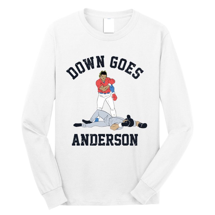 Down Goes Anderson Long Sleeve Shirt