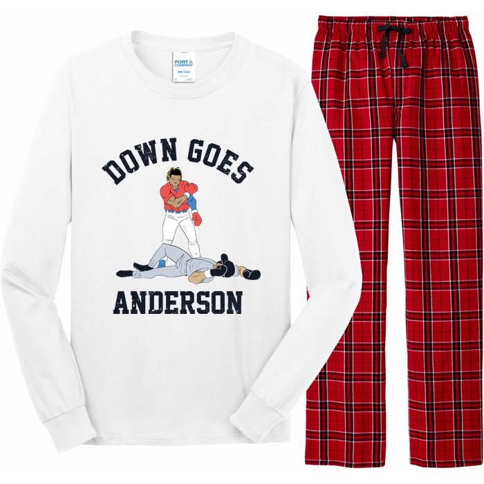 Down Goes Anderson Long Sleeve Pajama Set