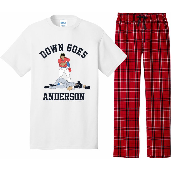 Down Goes Anderson Pajama Set