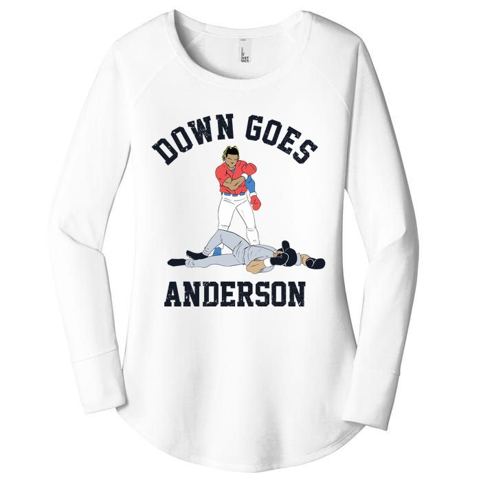 Down Goes Anderson Women's Perfect Tri Tunic Long Sleeve Shirt