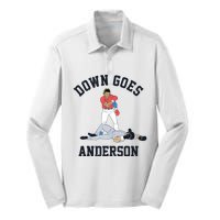 Down Goes Anderson Silk Touch Performance Long Sleeve Polo