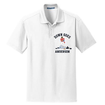 Down Goes Anderson Dry Zone Grid Polo