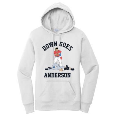 Down Goes Anderson Women's Pullover Hoodie