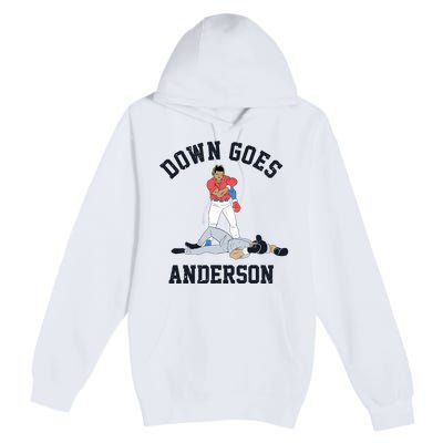 Down Goes Anderson Premium Pullover Hoodie