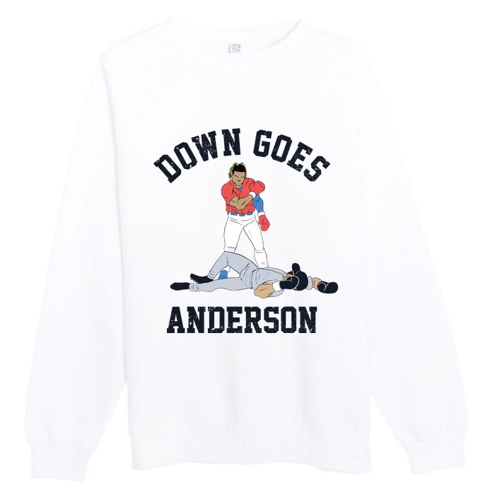 Down Goes Anderson Premium Crewneck Sweatshirt