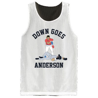 Down Goes Anderson Mesh Reversible Basketball Jersey Tank